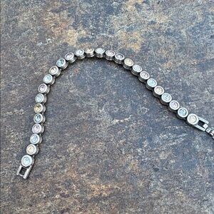 Patricia Locke RETIRED
Silver Tone Bracelet with Multicolor Stones